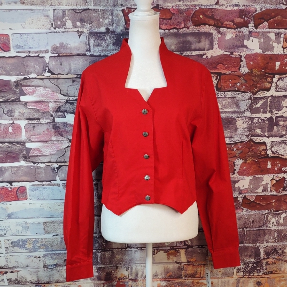 Wanda D "Star" Western Cropped  Shirt
